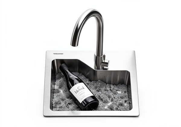 Delironexu Stainless Steel Bar Sink Rust Resistant Topmount-2