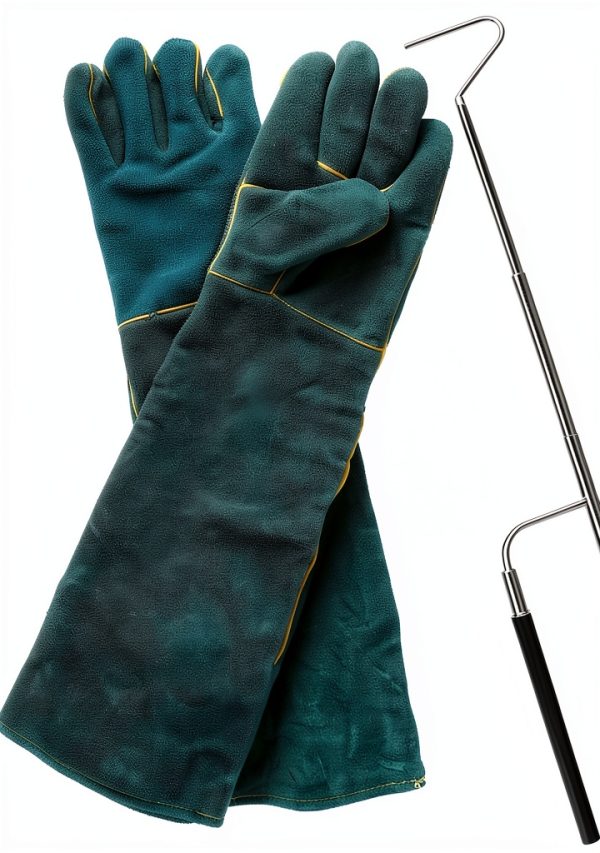 Hamiledyi Snake Hook Protective Gloves Stainless Steel-0