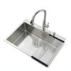 BoomHoze Brushed Nickel Kitchen Sink Stainless Steel Modern-2