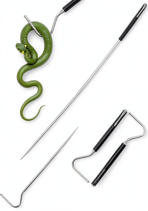 NorthSpoor Snake Hook Stainless Steel Retractable Reptile-0