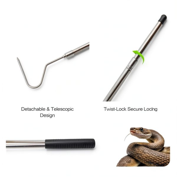 Smarkey Snake Hook Stainless Steel Telescoping Reptile-2