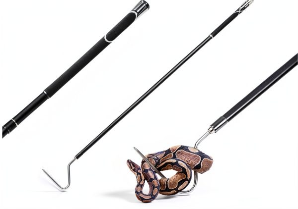 YLEECH Snake Hook Carbon Lightweight Reptile Handling Tool-0