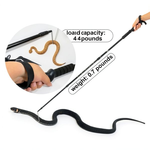 HOMEYA Snake Hook Retractable Aluminum Alloy Reptile Tool-5