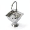 Delironexu Stainless Steel Bar Sink Rust Resistant Topmount-3