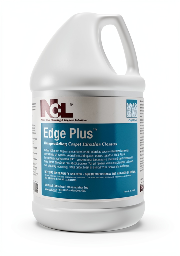 NCL EDGE PLUS carpet detergent bottle and packaging