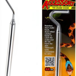 Snake Hook Bilindasly Stainless Steel Collapsible Reptile-0