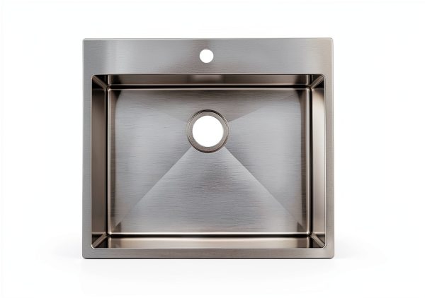 SHACO 25x22 Drop In Sink Stainless Steel Brushed Nickel-2