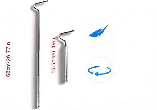 KUIDAMOS Snake Hook Stainless Steel Extendable Reptile-4