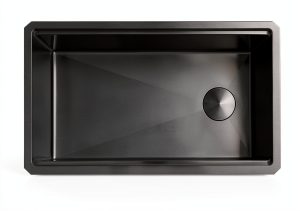 Lonsince Black Stainless Steel Undermount Kitchen Sink-0
