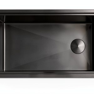 Lonsince Black Stainless Steel Undermount Kitchen Sink-0