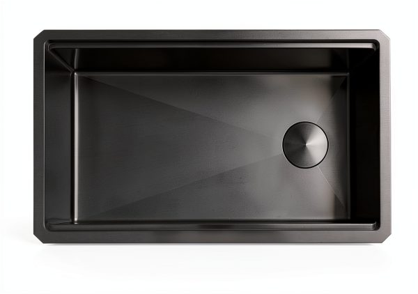 Lonsince Black Stainless Steel Undermount Kitchen Sink-0