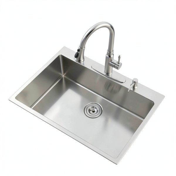 BoomHoze Brushed Nickel Kitchen Sink Stainless Steel Modern-7