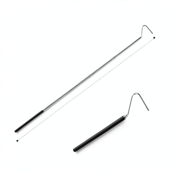 YQQYG Snake Hook Stainless Steel Retractable Reptile Handler-1