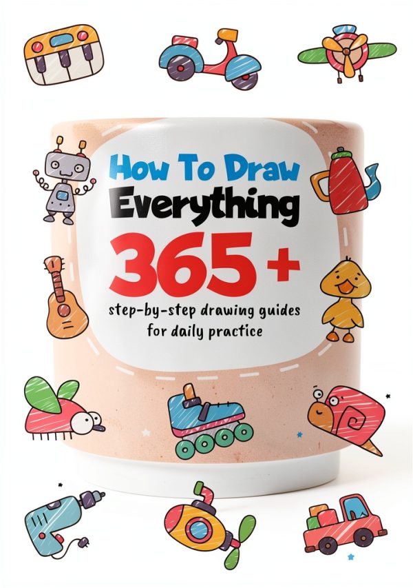 Cartoon Drawing Book for Kids Amazon Kindle Print Replica 192 Pages-0