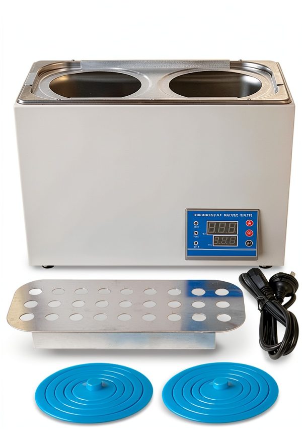 AMNOOL Double Hole Maria Lab Water Bath 600W Digital Constant Temp-6